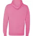 8620 J. America - Cloud Fleece Hooded Pullover Swe in Neon pink back view
