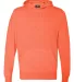 8620 J. America - Cloud Fleece Hooded Pullover Swe in Neon orange front view