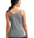 DT263 District Juniors Microburn Double V-Neck Tan Heather Nickel back view