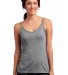 DT263 District Juniors Microburn Double V-Neck Tan Heather Nickel front view