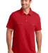 DM333 District Made™ Mens Jersey Double Pocket P Classic Red front view