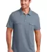 DM333 District Made™ Mens Jersey Double Pocket P Storm Grey front view