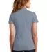 DM433 District Made™ Ladies Jersey Double Pocket Storm Grey back view