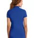 DM425 District Made™ Ladies Stretch Pique Polo Royal back view