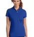 DM425 District Made™ Ladies Stretch Pique Polo Royal front view