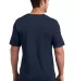 DM300 District Made™ Mens Mini Rib Crew Tee New Navy back view