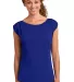 DM483 District Made™ Ladies Modal Blend Gathered Lapis Blue front view