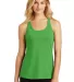 DM420 District Made™ Ladies Solid Gathered Racer Apple Green front view