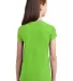 DT5001YG District® Girls The Concert Tee Neon Green back view