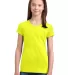 DT5001YG District® Girls The Concert Tee Neon Yellow front view