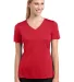 LST353 Sport-Tek® Ladies V-Neck Competitor™ Tee True Red front view