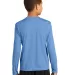 YST350LS Sport-Tek® Youth Long Sleeve Competitor? in Carolina blue back view