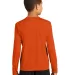 YST350LS Sport-Tek® Youth Long Sleeve Competitor? in Deep orange back view