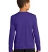YST350LS Sport-Tek® Youth Long Sleeve Competitor? in Purple back view