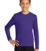 YST350LS Sport-Tek® Youth Long Sleeve Competitor? in Purple front view