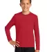 YST350LS Sport-Tek® Youth Long Sleeve Competitor? in True red front view