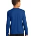 YST350LS Sport-Tek® Youth Long Sleeve Competitor? in True royal back view