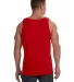 39TKR Fruit of the Loom 5 oz., 100% Heavy Cotton H True Red back view