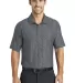 632412 Nike Golf Dri-FIT Embossed Polo Dark Grey front view