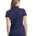 L558 Port Authority® Ladies Fine Stripe Performan in Purple/db navy back view