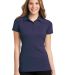 L558 Port Authority® Ladies Fine Stripe Performan in Purple/db navy front view