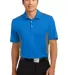 632418 Nike Golf Dri-FIT Engineered Mesh Polo Aero Blue/DkGy front view