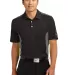 632418 Nike Golf Dri-FIT Engineered Mesh Polo Black/Dk Grey front view