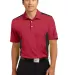 632418 Nike Golf Dri-FIT Engineered Mesh Polo Gym Red/Black front view