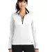 578674 Nike Golf Ladies Dri-FIT 1/2-Zip Cover-Up White/Black front view