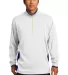 578673 Nike Golf Dri-FIT 1/2-Zip Cover-Up Wht/Dp Ryl/Vlt front view