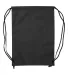 Liberty Bags A136 - Non-Woven Drawstring Backpack BLACK back view