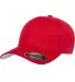 Flexfit 5001 V-Flex Twill / Structured Mid-Profile in Red front view