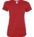 29W JERZEES - Ladies' DRI-POWER 50/50 T-Shirt True Red front view