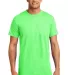 4200 Hanes - X-Temp™ Vapor Control Performance S Neon Lime Heather front view