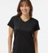 1790 Augusta Sportswear Women's Wicking T-Shirt in Black front view