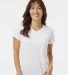 1790 Augusta Sportswear Women's Wicking T-Shirt in White front view
