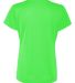 1790 Augusta Sportswear Women's Wicking T-Shirt in Lime back view