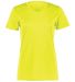 1790 Augusta Sportswear Women's Wicking T-Shirt in Safety yellow front view
