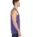 986 Anvil - Lightweight Fashion Tank in Hth prp/ hth gry side view