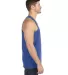 986 Anvil - Lightweight Fashion Tank in Hth blue/ ht gry side view