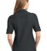 L557 Port Authority® Ladies Oxford Pique Double P in Black/mon grey back view