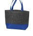 BG402M Port Authority® Medium Felt Tote in Ft char/royal front view