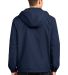 J327 Port Authority® Hooded Charger Jacket in True navy back view