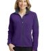 L229 Port Authority® Ladies Enhanced Value Fleece in Brt purp/batgy front view