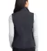 L325 Port Authority® Ladies Core Soft Shell Vest Batlshp Grey back view