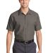 SP24 Red Kap - Short Sleeve Industrial Work Shirt in Grey front view