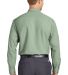 SP14 Red Kap - Long Sleeve Industrial Work Shirt in Light green back view