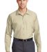 SP14 Red Kap - Long Sleeve Industrial Work Shirt in Light tan front view