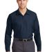 SP14 Red Kap - Long Sleeve Industrial Work Shirt in Navy front view