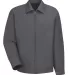 CSJT22 Red Kap - Slash Pocket Jacket Charcoal front view